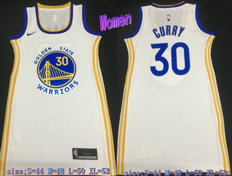 women golden state warriors #30 stephen curry Warriors 30 # Curry White Women Dress s m l xl Style 1